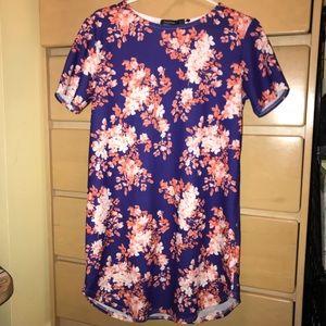 Floral tshirt dress